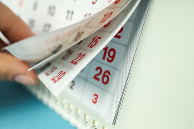 Il calendario rappresenta la durata del periodo di prova dei contratti di lavoro, aspetto normato anche dal decreto trasparenza.
